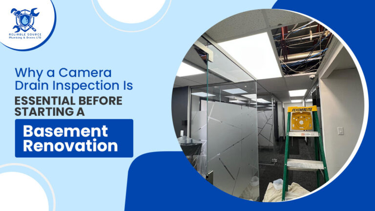 Drain Camera Inspection For Basement Renovation
